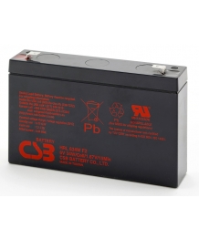 Batterie plomb 6V 34W/15min F2 (151x34x94) Csb (HRL634W)