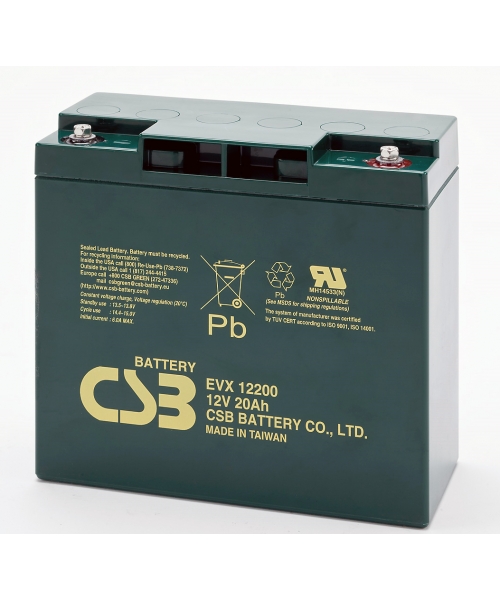 Batterie plomb 12V 20Ah Csb (EVX12200)