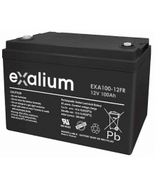 Batterie Plomb 12V 100Ah FR EXALIUM (330X173X220) (EXA100-12FR)