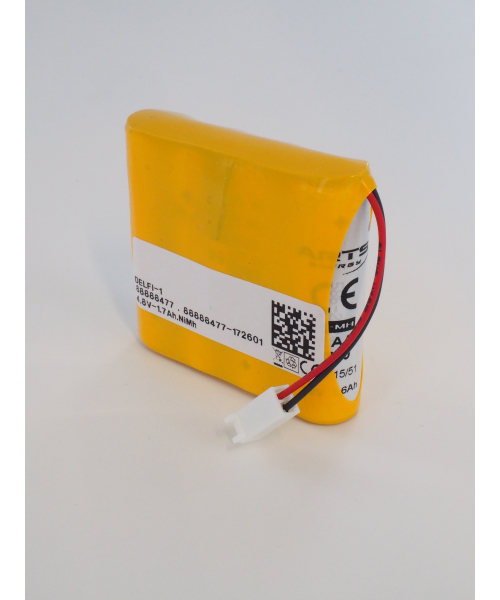 Batterie 4.8V 1.7AH pour Garrot PTS DELFI DELFI (4-2100-017)