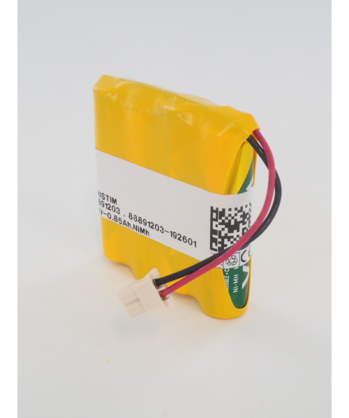 Batterie 4.8V 0.85Ah pour électrostimulateur Peristim