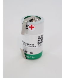 Pile lithium 3,6V 5,8Ah C LSH14 cosses à souder Saft (LSH14-CNR)