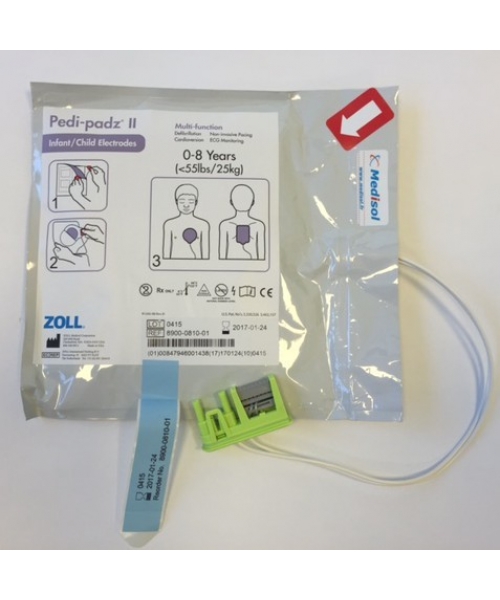 Electrodes originales pédiatriques pour AED+ ZOLL (8900-0810-01)