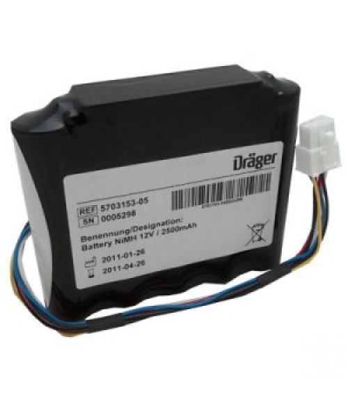 Batterie 12V 2.5Ah pour respirateur Carina DRAEGER (5703153)