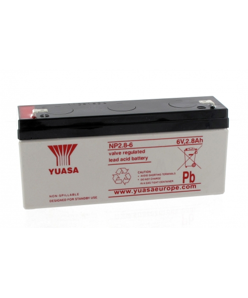 Batterie 6V 2,8Ah pour pompe Pro3000 ALARIS (IVAC)