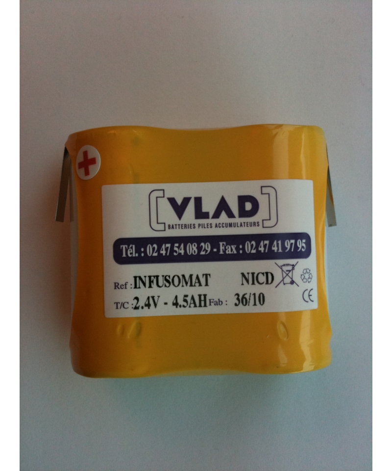 Battery 2,4V 4Ah for infusion pump Infusomat B. BRAUN Vlad