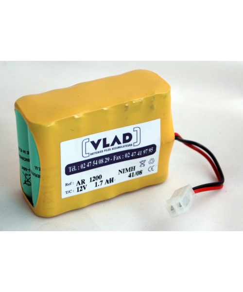 Batteria 12V 1,7Ah per ECG Cardiette AR1200 CARDIOLINE
