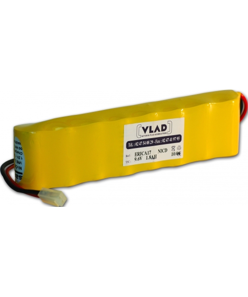 Batterie 9,6V 1,8Ah pour respirateur Erica III DATEX