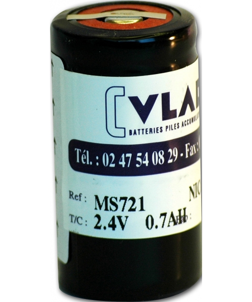 Batterie 2,4V 700mAh pour ophtalmoscope Omega 100 HEINE (MS721)