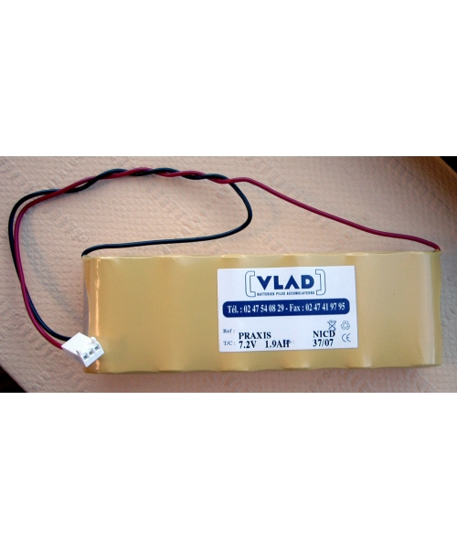 Batterie 7,2V 1,9Ah pour système de pesée Praxis MOLIFT (PRAXIS)