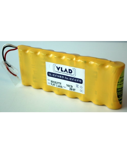 Batterie 9,6V 1,4Ah pour oxymètre de pouls Biox 3775 OHMEDA (6051-0000-036)