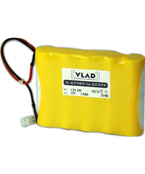 Batterie 12V 1,8Ah pour défibrillateur Lifepak 6 PHYSIOCONTROL (VL-) (LP6200)