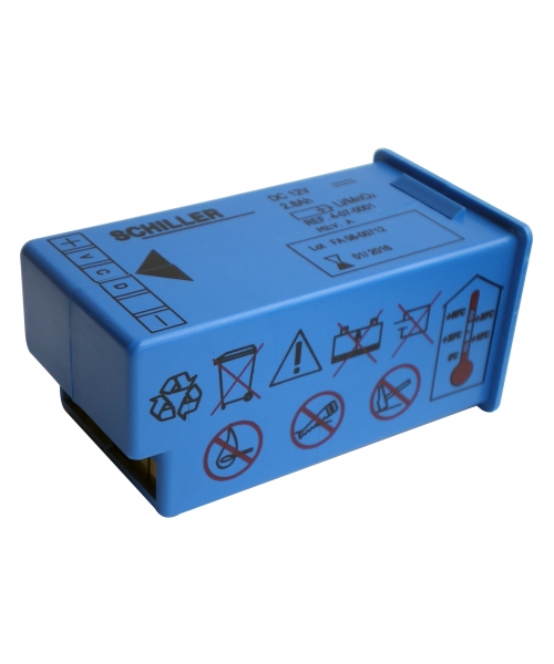 Batterie 12V 2,8Ah pour défibrillateur Fred Easy SCHILLER (4-07-001-) (4-07-001-) (4-07-001-) (4-0