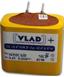 Bateria 9,6V 0,7Ah para SONICAID D206
