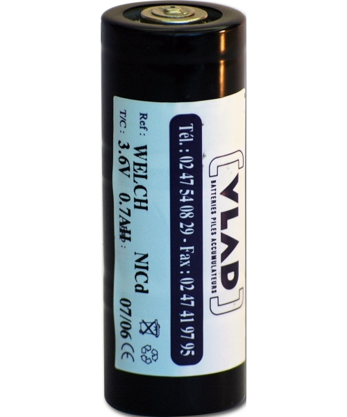 Battery 3,6V 750mAh for otoscope 72300 WELCH ALLYN Vlad