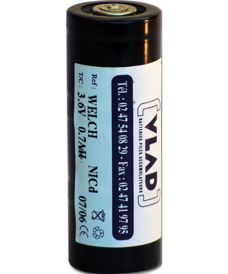 Battery 3,6V 750mAh for otoscope 72300 WELCH ALLYN Vlad