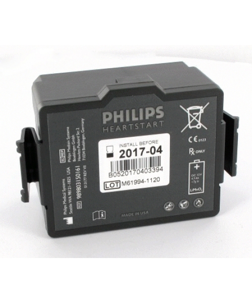 Pile 12V 4,7Ah pour défibrillateur DSA HeartStart FR3 LAERDAL (989803150161)