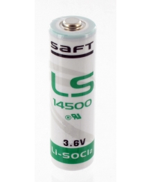 Pile lithium 3,6V 2,60Ah AA Saft (LS14500)