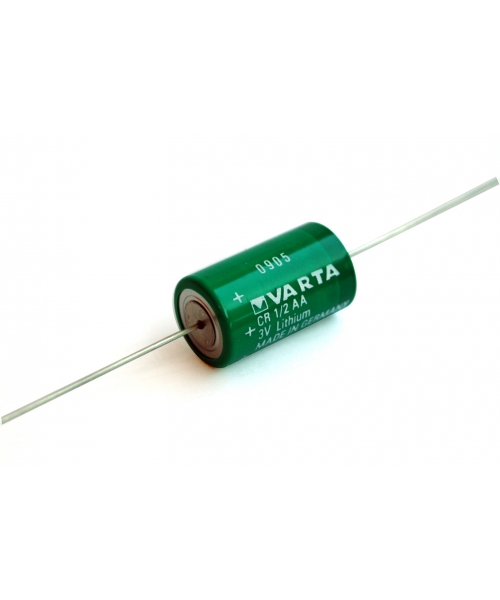 3V Lithium battery 1, 2Ah 1/2AA + son Varta