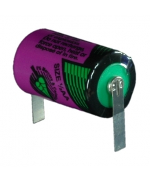 Battery Lithium 3.6V 1/2AA SL750 + lugs Tadiran