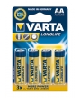 Blister di 4 batterie alcaline 1 5V LR6 Longlife Varta