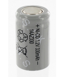 Elément Ni-Cd 1,2V 330mAh 1/2AA Yuasa (1AAZ330)