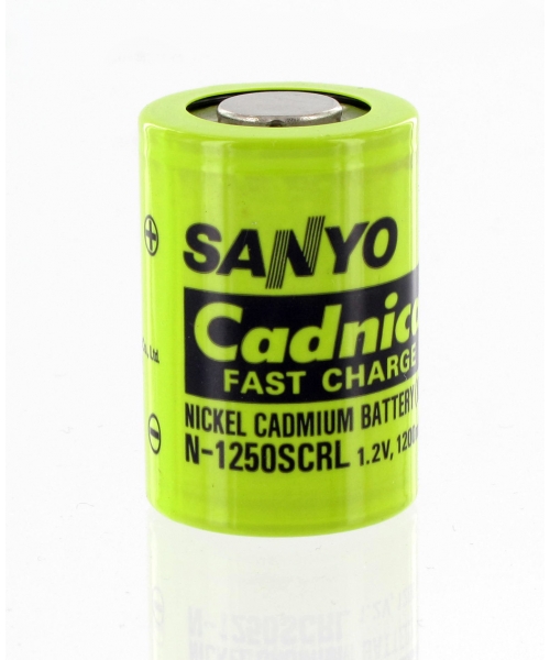 Ni-Cd 1.2 v elemento 1 25Ah 4/5SC Sanyo