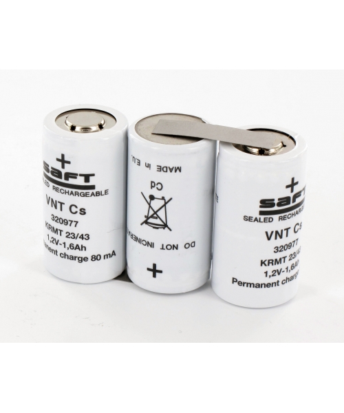 Baterías 3.6V 1.6Ah 3VNT Cs 804014 Babu