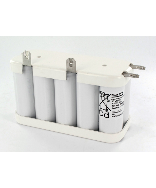 Batterie Ni-Cd 12V 7Ah 10VREFL Flasques Saft (124255)
