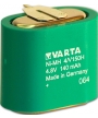 Ni-Mh 3 Picots Varta microbattery 150mAh 4.8V batería