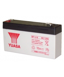 Batterie Plomb 6V 1.2Ah (97x25x54.5) Yuasa (NP1.2-6)