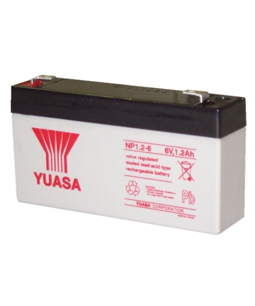 Piombo 6V 1, 2Ah batteria (97x25x54.5) Yuasa