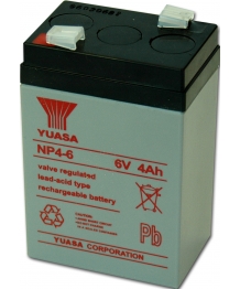 Batterie Plomb 6V 4Ah (70x47x105.5) Yuasa (NP4-6)