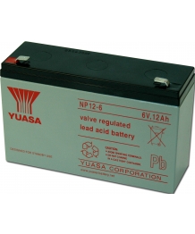Batterie Plomb 6V 12Ah (150x50x97,5) Yuasa (NP12-6)