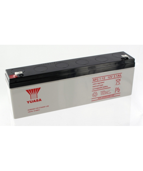Batterie Plomb 12V 2.1Ah (178x34x64) Yuasa (NP2.1-12)
