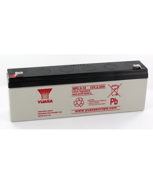 Batterie Plomb 12V 2.3Ah (178x34x64) Yuasa (NP2.3-12)