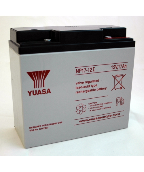Batterie Plomb 12V 17Ah (181x76x167) Yuasa (NP17-12l)