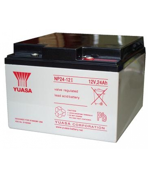 Batterie Plomb 12V 24Ah (166x175x125) Yuasa (NP24-12I)
