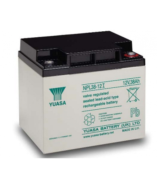 Batterie Plomb 12V 38Ah (197x165x170) Yuasa (NPL38-12I)