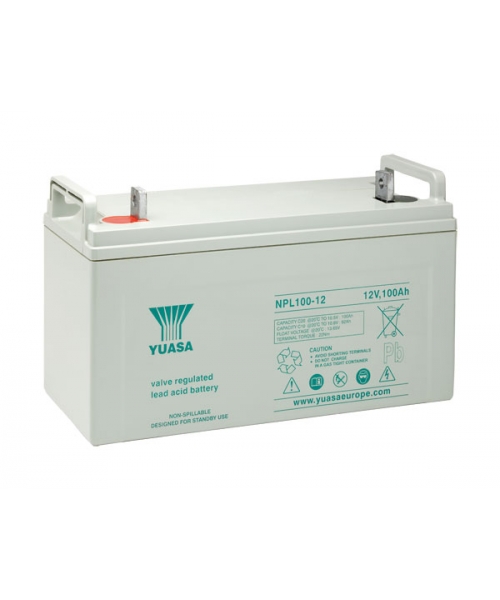 Batterie Plomb 12V 100Ah (407x172.5x241) Yuasa (NPL100-12FR)