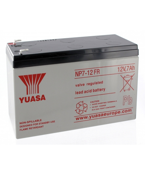 Plomo 12V 7Ah (151x65x97.5) en la batería Yuasa