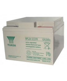 Batterie Plomb 12V 24Ah (166x175x125) FR Yuasa (NPL24-12IFR)