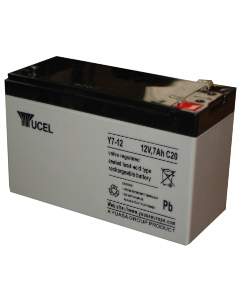 Batterie Plomb 12V 7Ah (151x65x97.6) Yuasa (Y7-12)