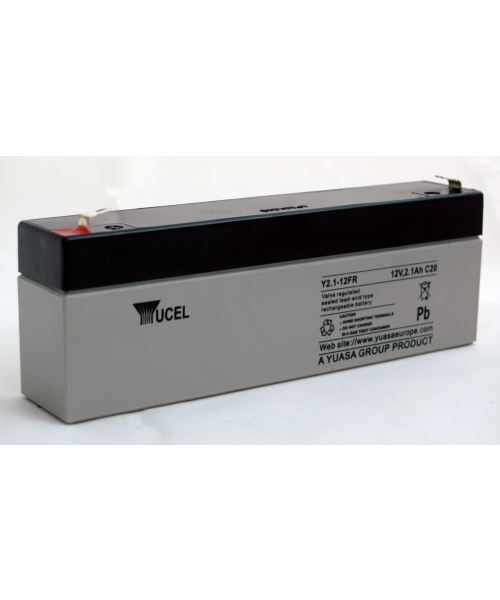 Batterie Plomb 12V 2.1Ah (178x34x64) FR Yuasa (Y2.1-12FR)