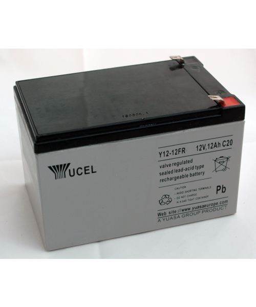 Batterie Plomb 12V 12Ah (151x98x98) FR Yuasa (Y12-12FR)