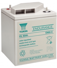 Batterie Plomb 6V 80Ah Yuasa (200X208X238) M8 (EN80-6) 