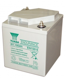 Batterie Plomb 6V 100Ah Yuasa (200X208X239) M8 (EN100-6) 