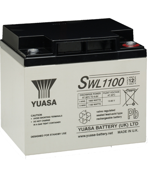 Batterie Plomb 12V 40.6Ah (197x165x170) Yuasa (SWL1100)