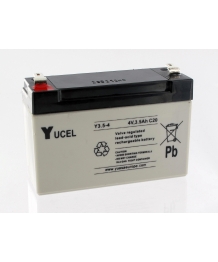 Batterie plomb 4V 3.5Ah Yuasa (Y3.5-4)
