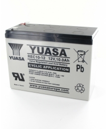 Batterie Plomb 12V 10Ah Yuasa (151X65X115) F2 (REC10-12) 